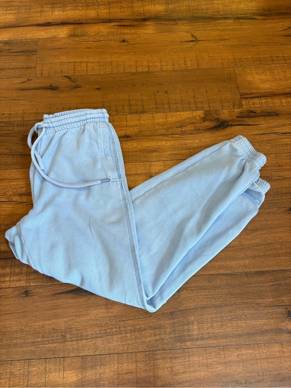 Aerie Chill Jogger Sweatpants Sweats Size XS Light Blue Drawstring EUC